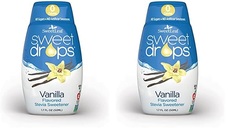 Sweetleaf Stevia Stevia Sweet Drop Vanilla (paquete de 2)