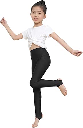 Kids Girls Boys Stirrup Dance Tights Pantyhose Yoga Gymnastics Ballet - View #4