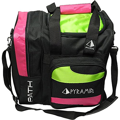 Pyramid Path Deluxe Single Tote Bowling Bag with Large Separate Compartment for Bowling Shoes (Up To US Mens Size 15) or Accessories - Holds One Bowling Ball3