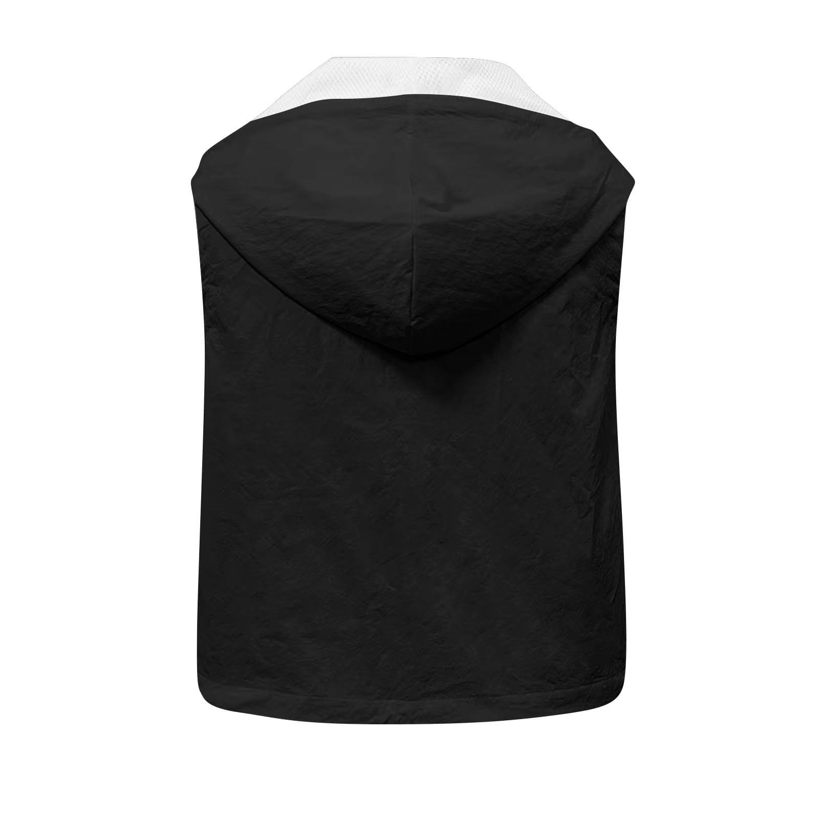 Weste Damen Sommer Jacke Leicht Sommerweste Ärmellose Sommerjacke mit Kapuze Damenwesten Stehkragen Sportweste Outdooer Sportjacke Dünne Kapuzenjacke Reißverschluss Sporttop Sportshirt