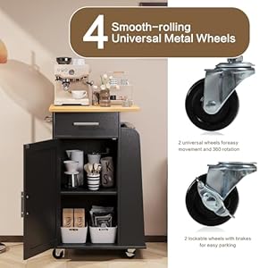 SUNLEI Kitchen Island with Storage Cart Table Rolling Butcher Block Cabinets Small on Wheels Portable Drawers Mobile Moveable Narrow Wood Side Floating Spaces Black SUNLEI Kitchen Island with Storage Cart Table Rolling Butcher Block Cabinets Small on Wheels Portable Drawers Mobile Moveable Narrow Wood Side Floating Spaces Black