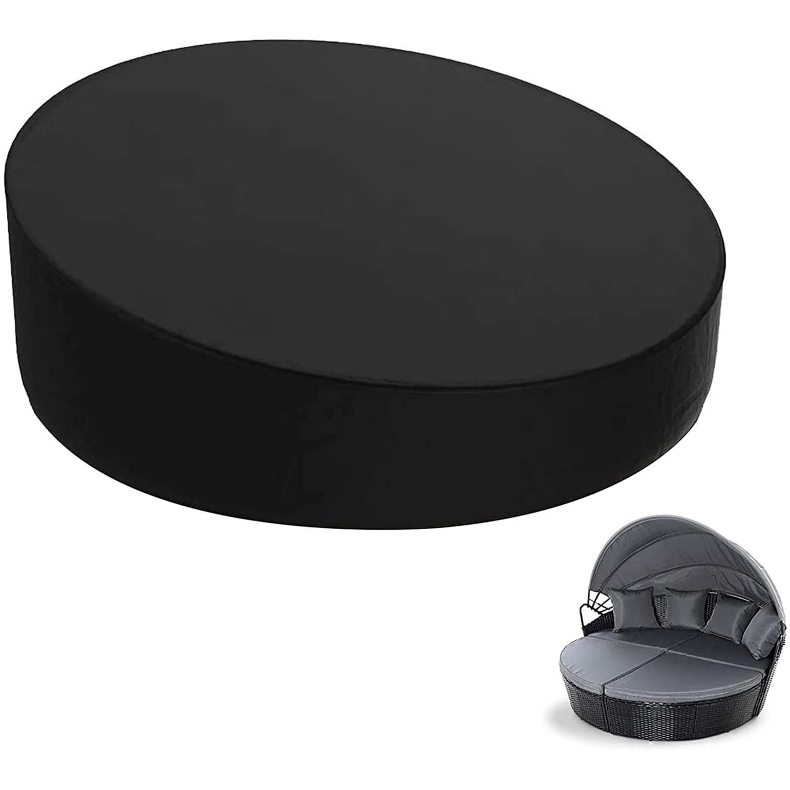 Artudatech Waterproof Heavy Outdoor Sofa Chair Furniture Cover Day Bed Garden Patio Round, Outdoor Daybed Cover