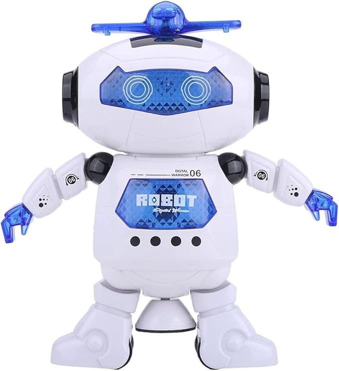 GSV Essentials Dancing Singing Robot Toy for Kids, Light-Up Humanoid with Music & Transformable Models, Interactive Gift for Boys & Girls, 360° Rotating