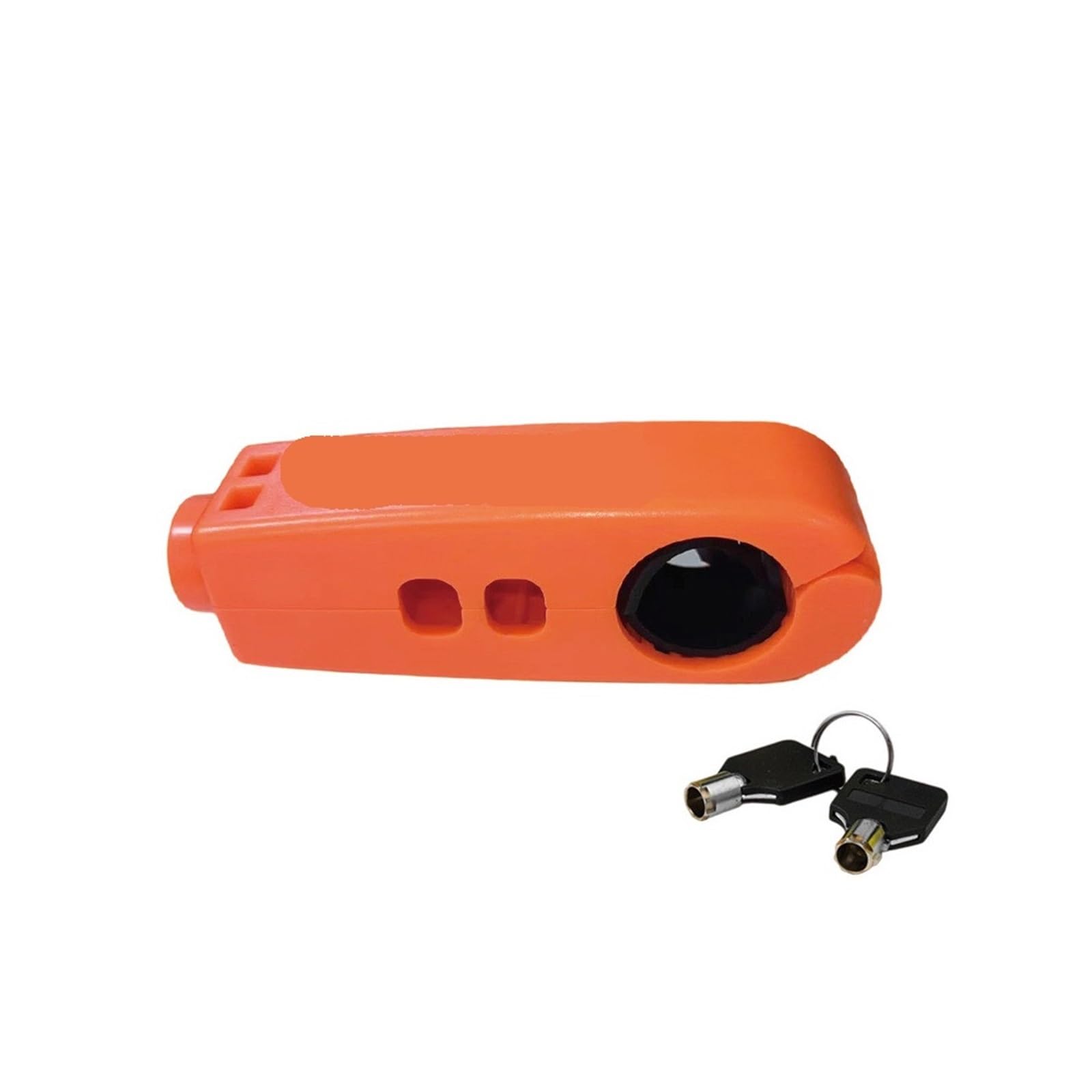 Motorcycle Handlebar Lock Handlebars Lock Brake Anti-Theft Grip Combo Security Equipment Adjustable Motorcycle Disc Lock(Orange)