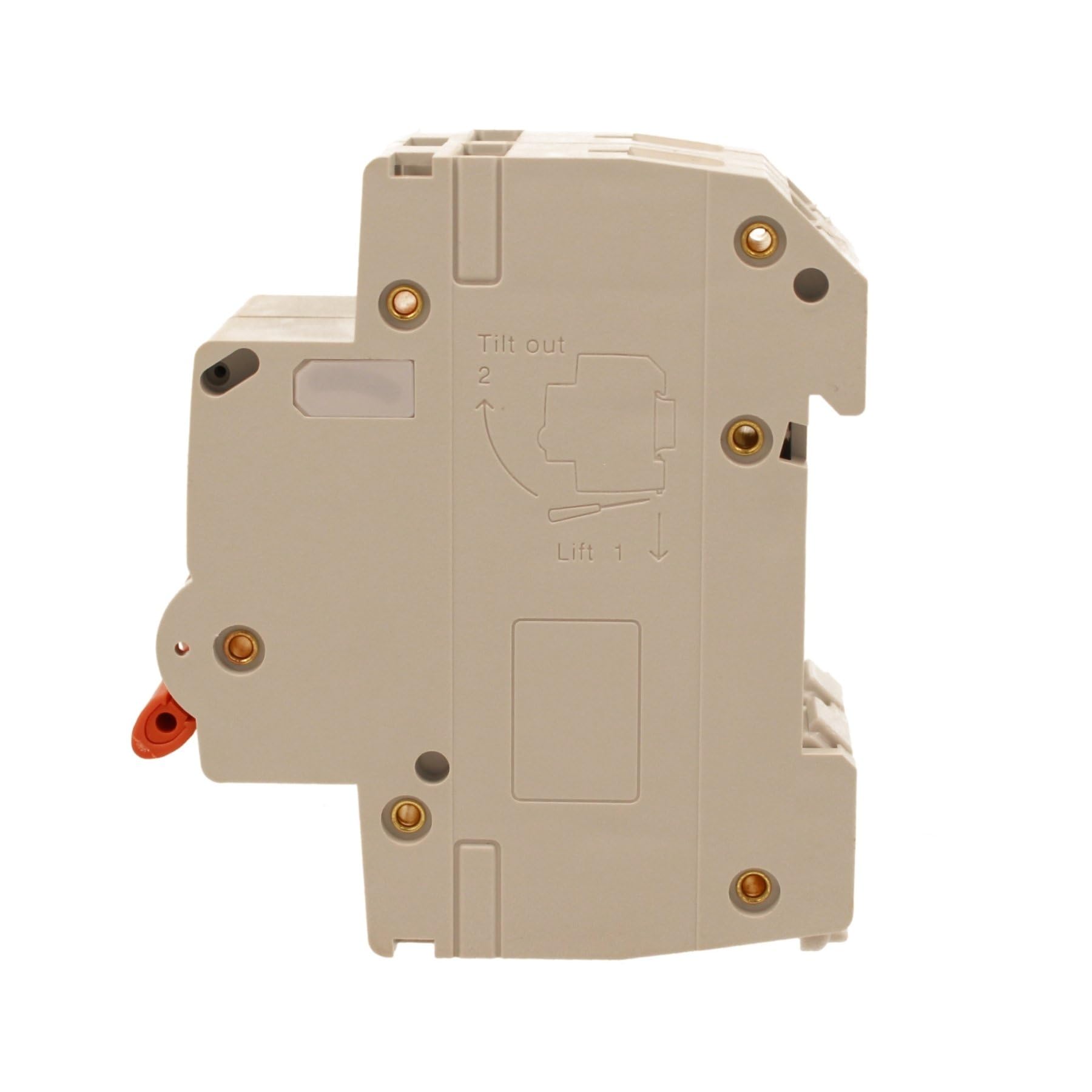 Interruptor magnetotérmico curvo D 63A D63, bipolar 2P 10kA, 2 módulos DIN 220 V AC, certificado IEC60898-1, serie profesional PB8H