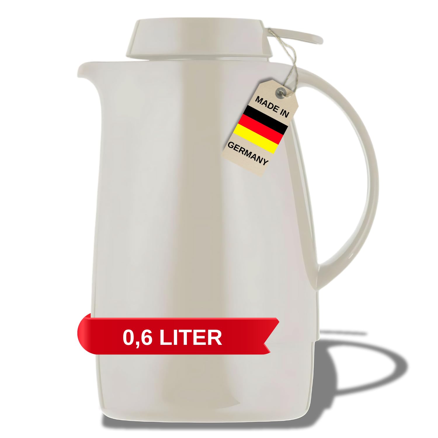 Helios Servitherm Vacuum Jug White 0.6 Litre