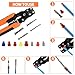 Ioubur 26Type Pin Connectors Kit with Crimping Pliers,827pcs Automotive Car Electrical Wire Pins 1/1.5/1.8/2.2/2.8/3.5mm Non Insulated Wire Terminal Pin Kit.