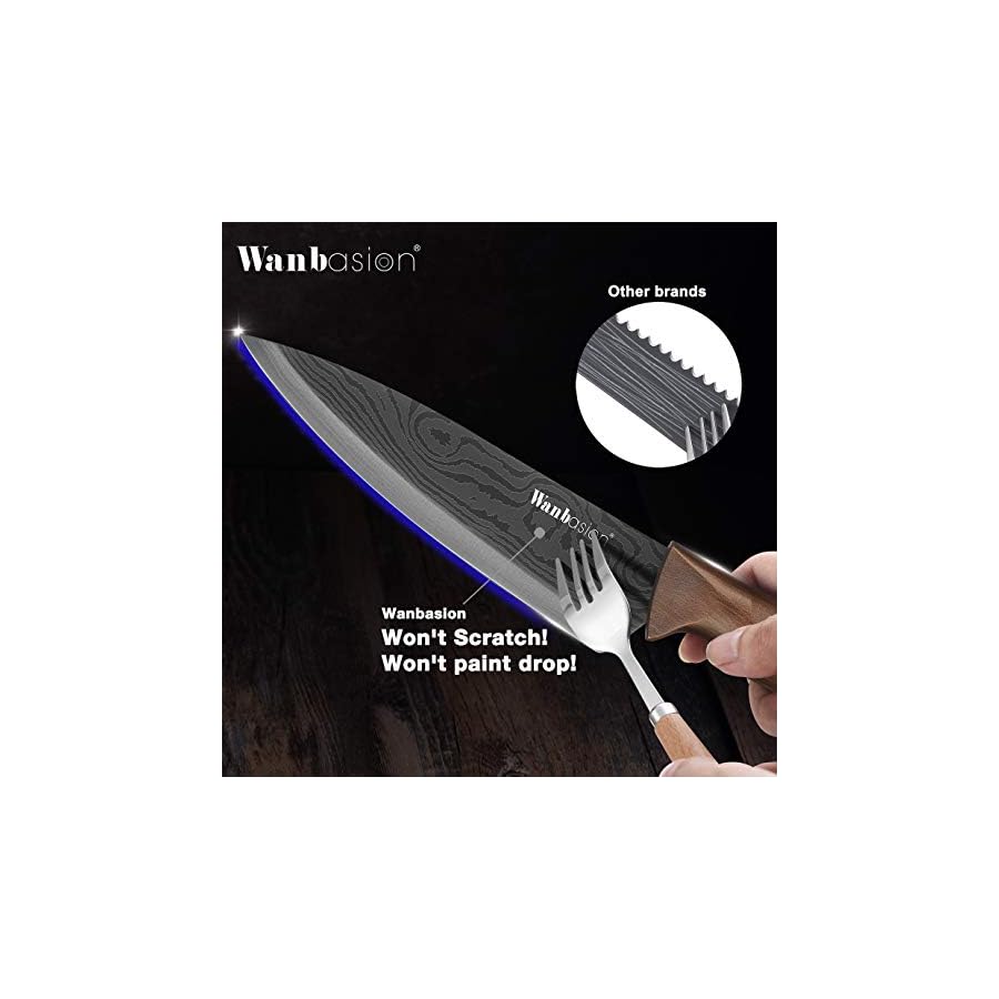 Wanbasion-Matte-Black-Titanium-Plated-Stainless-Steel-Kitchen-Knife-Set-Chef-Kitchen-Knife-Set-Professional-Dishwasher-Safe-Kitchen-Knife-Set-with-Damascus-Style Wanbasion Matte Black Titanium Plated Stainless Steel Kitchen Knife Set, Chef Kitchen Knife Set Professional, Dishwasher Safe Kitchen Knife Set with Damascus Style