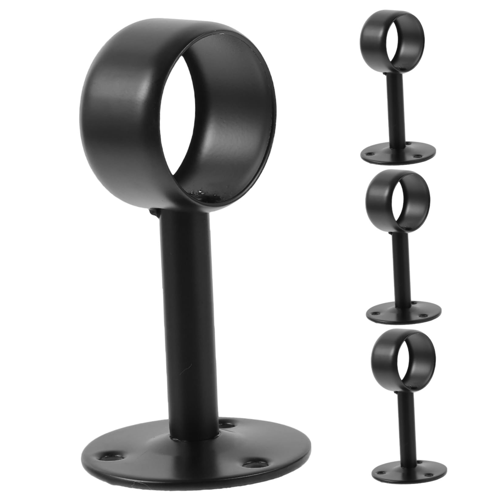 4 Ensembles Supports De Tige À Rideaux Acier Inoxydable pour Plafond Fixations Robustes pour Rideaux Serviettes 4 Pièces * 4
