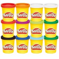 Play-Doh Jewel Colors Bulk 12-Pack of 4-Ounce Cans, Holiday Stocking Stuffers, Prizes & Party Favors, Kids Arts & Crafts, Preschool Toys, Ages 2+ (Amazon Exclusive), 1 Kg
