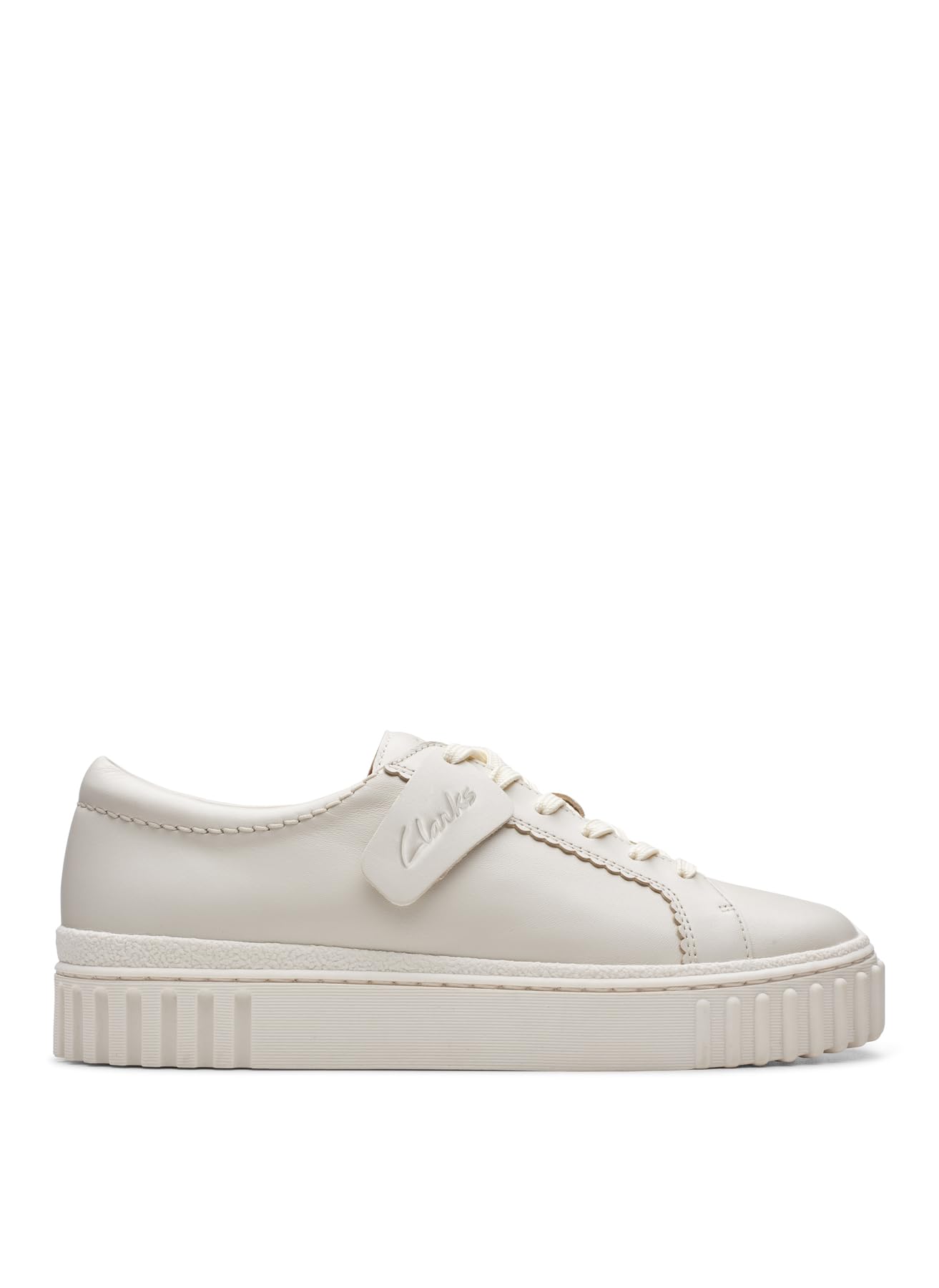 Clarks (White, Uk 5.5) Ladies Chunky Sole Lace Up Casual Shoes - Mayhill Walk