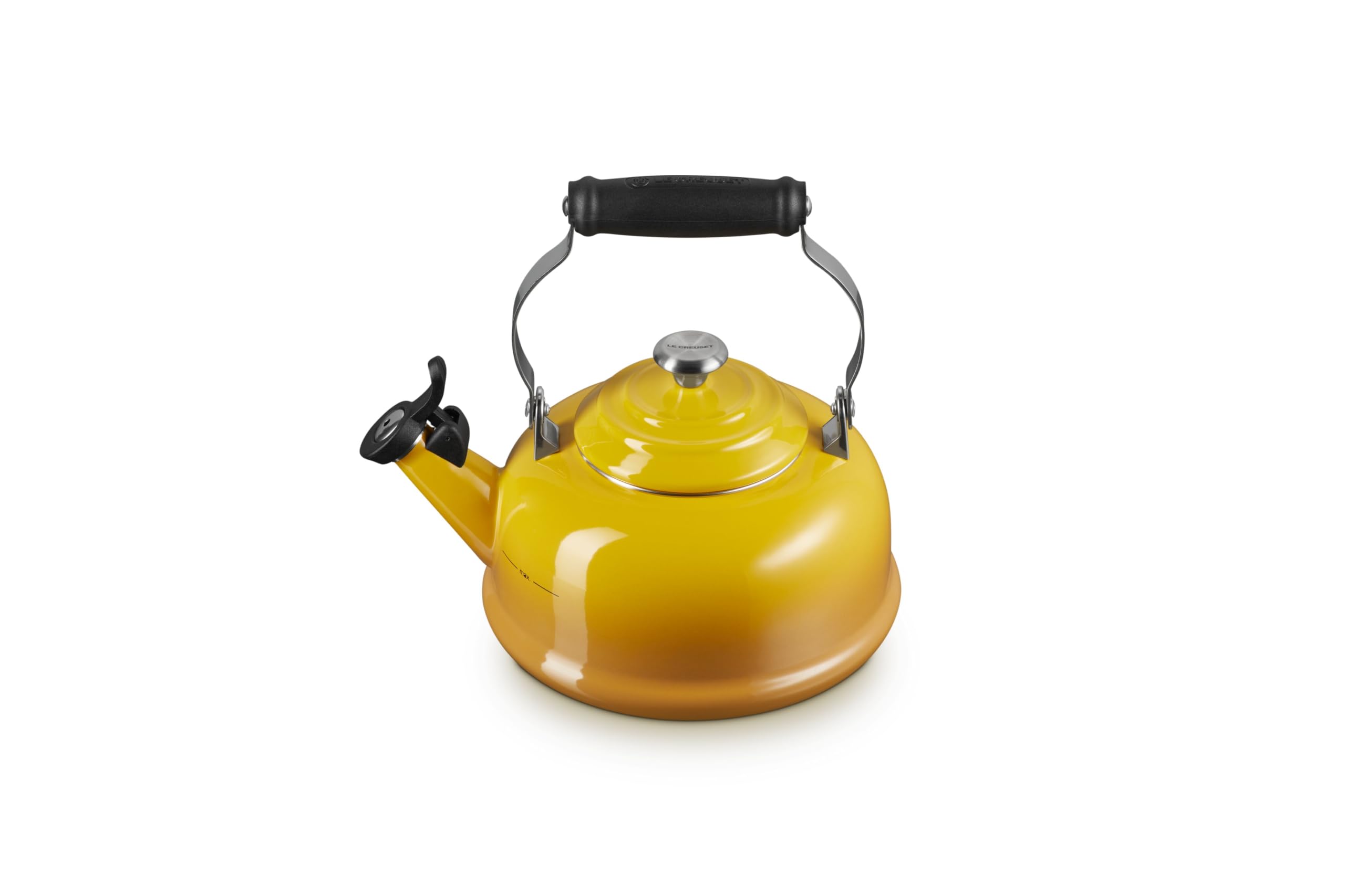 Le Creuset Enamel On Steel Whistling Tea Kettle, 1.7 qt., Nectar