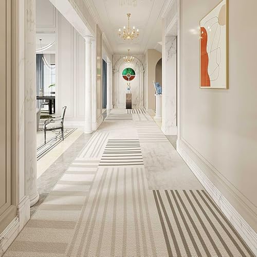 廊下用ランナーラグ 2m 250cm 3m 350cm 4m 5m 6m エクストラロング 廊下用カーペットランナー 滑り止め裏地付き 洗える 柔らかい細幅ラグ 階段 キッチン 玄関用(60×300cm)