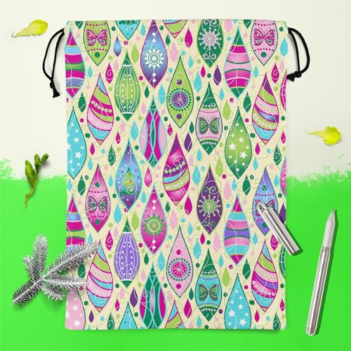 Image of ArtzFolio Christmas Curls | Reusable Sack Bag | Bag for Gym, Storage, Vegetable & Travel