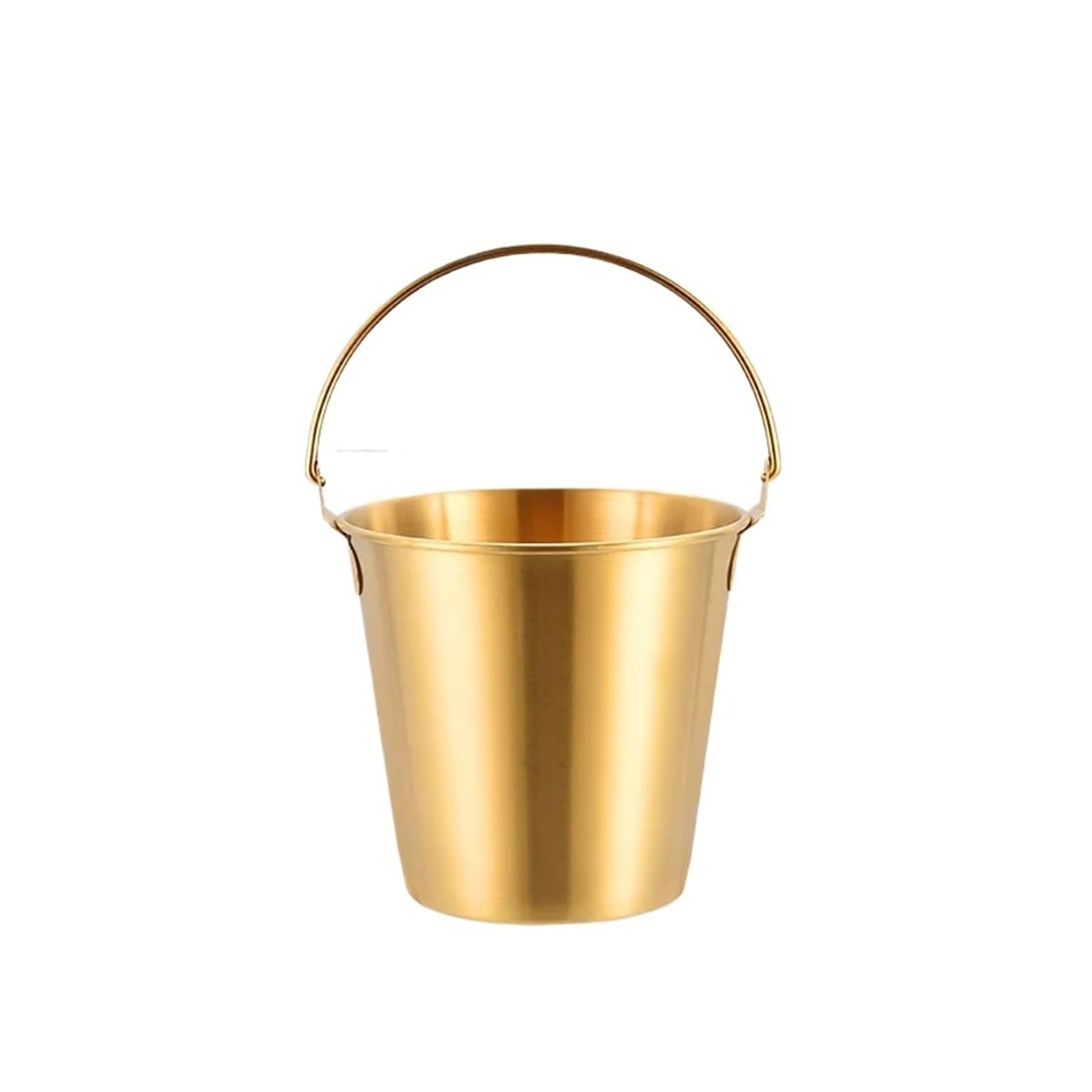 Secchiello per Ghiaccio in Acciaio Inox, per Bar, Feste, Bar, Birra, Champagne, Dorato, per Cocktail Bar e Feste (0,7 l Oro)