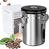 3. [Ein Premium-Kaffeelöffel kostenlos]: Sie müssen nicht mehr überall nach einem Löffel suchen.！ Das einzigartige Design des Löffels kann am Glas befestigt werden. Wir bieten kostenlose Kaffeelöffel aus Edelstahl für perfekt abgemessene Portionen für ein präziseres Brühen. Exquisite Vorratsbehälter für Lebensmittel lassen Ihre Küchentheke edler aussehen.