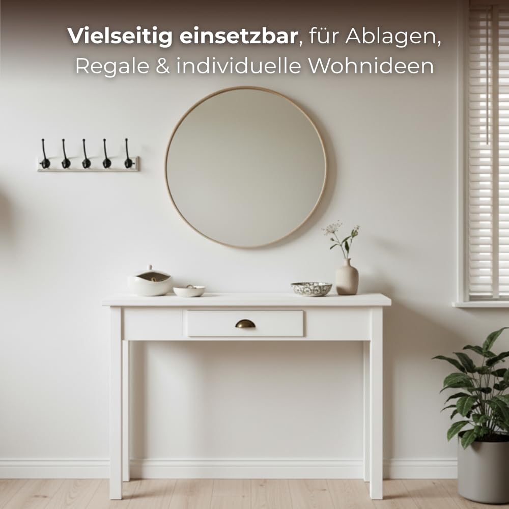 AUPROTEC Pannello in legno 19 mm, 100 x 50 cm, ideale per ripiani, console, scaffali e fai da te, grigio, bordo in ABS da 1 mm