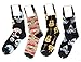 Designer-Socken aus Baumwolle, für Herren und Jungen, Multipack Gr. Einheitsgröße, Gitarre 4 Mix