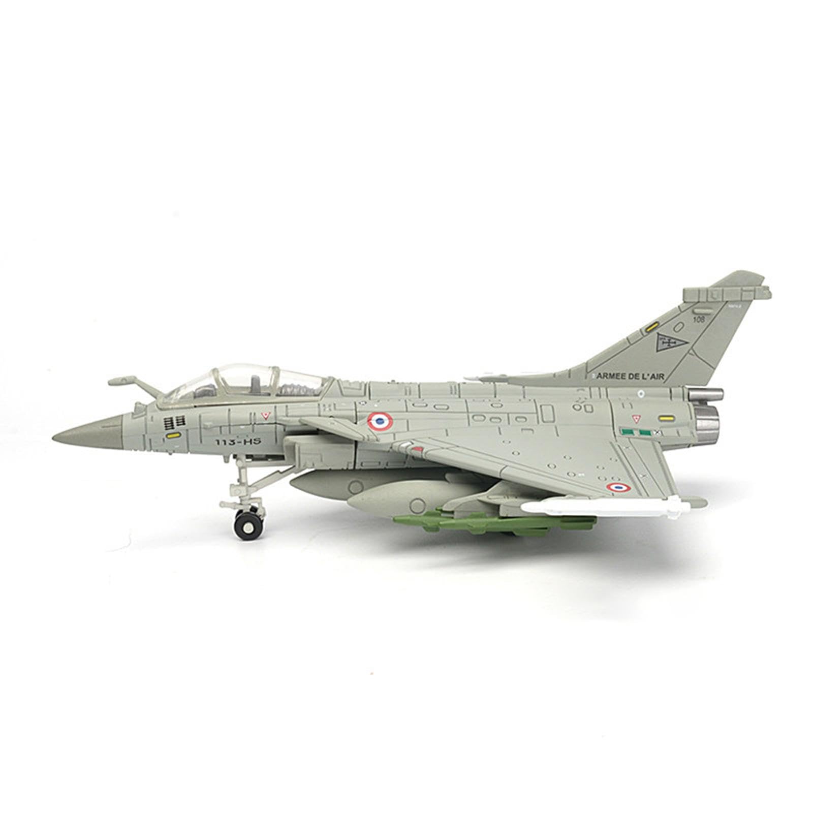 Menolana 1:72 French Fighter Jet Model Plane DIY Assembly Airplane Toy Attack Fighter Model for Cafes Livingroom Office Tabletop Decor — view 6