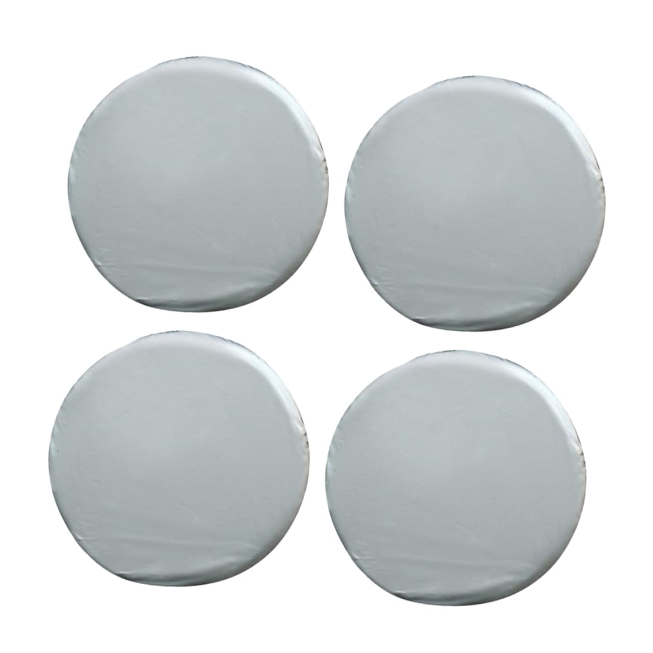 Cabilock Funda Protectora para Neumáticos de Coche de Tela Oxford Plata Diseño de Cordón, Resistente a Rayaduras, para Rueda de Repuesto 27-29 Pulgadas, Paquete de 4
