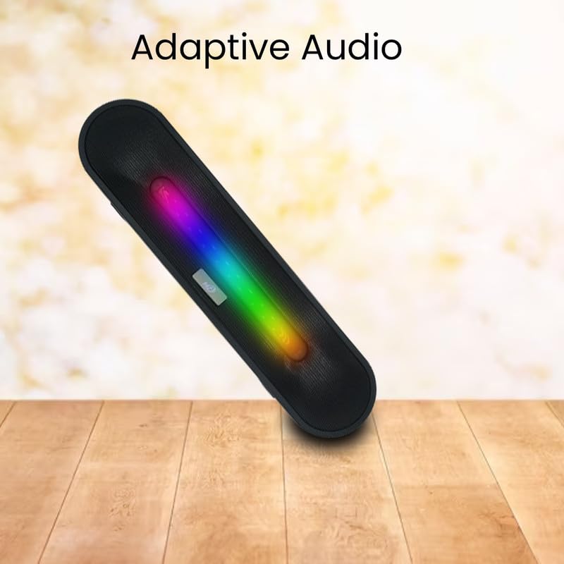 Image of Bluetooth 2.0 Channel Soundbar with High Bass 16 W RMS Output Bluetooth Speaker with RGB Led Lights