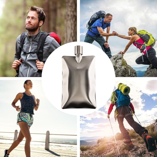 Flacon à whisky portable et flasques à boire plates étanches pour alcool