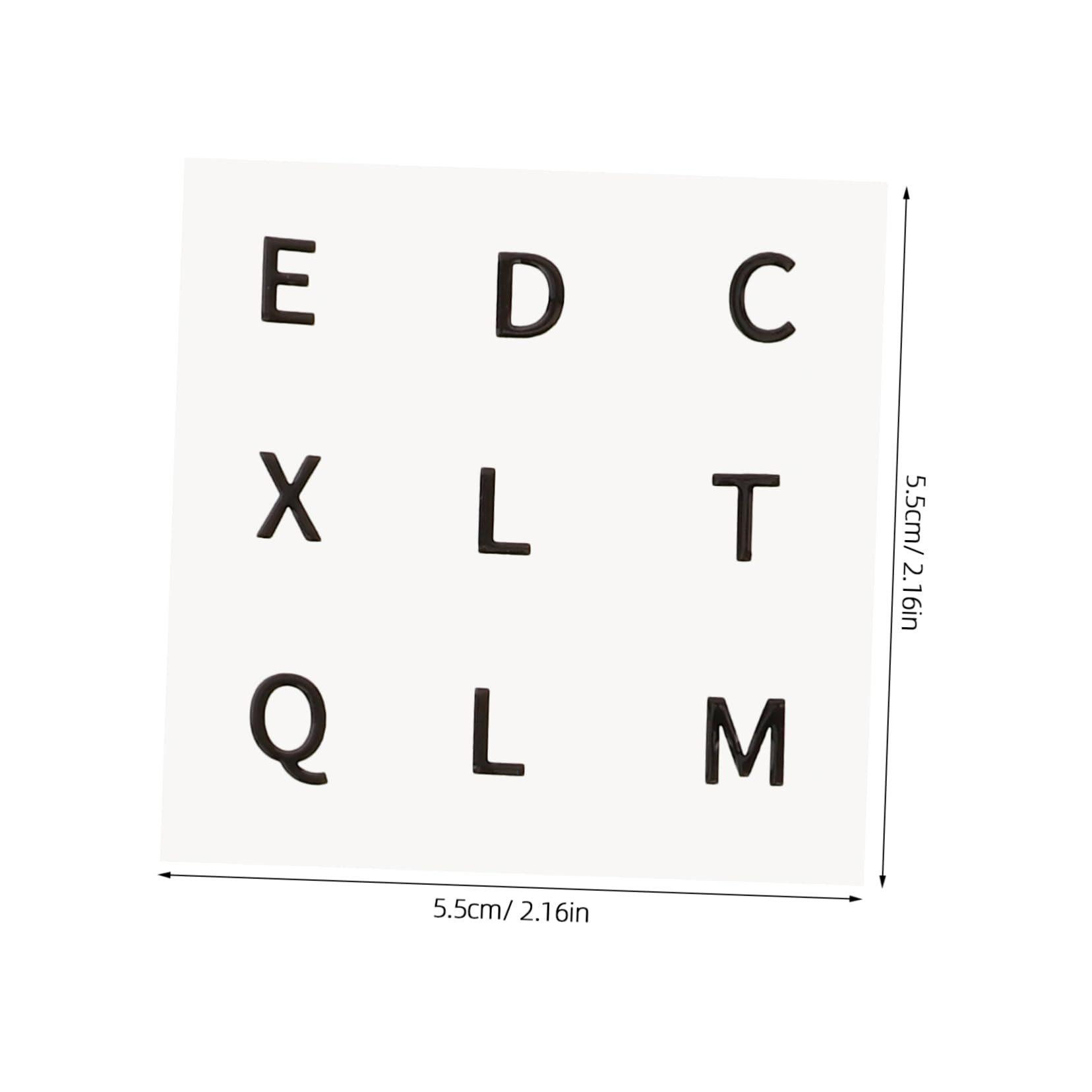 Kisangel 6-Pack Puzzle Cube Stickers Large Print Decals for Low Vision Toy Auxiliary Accessories