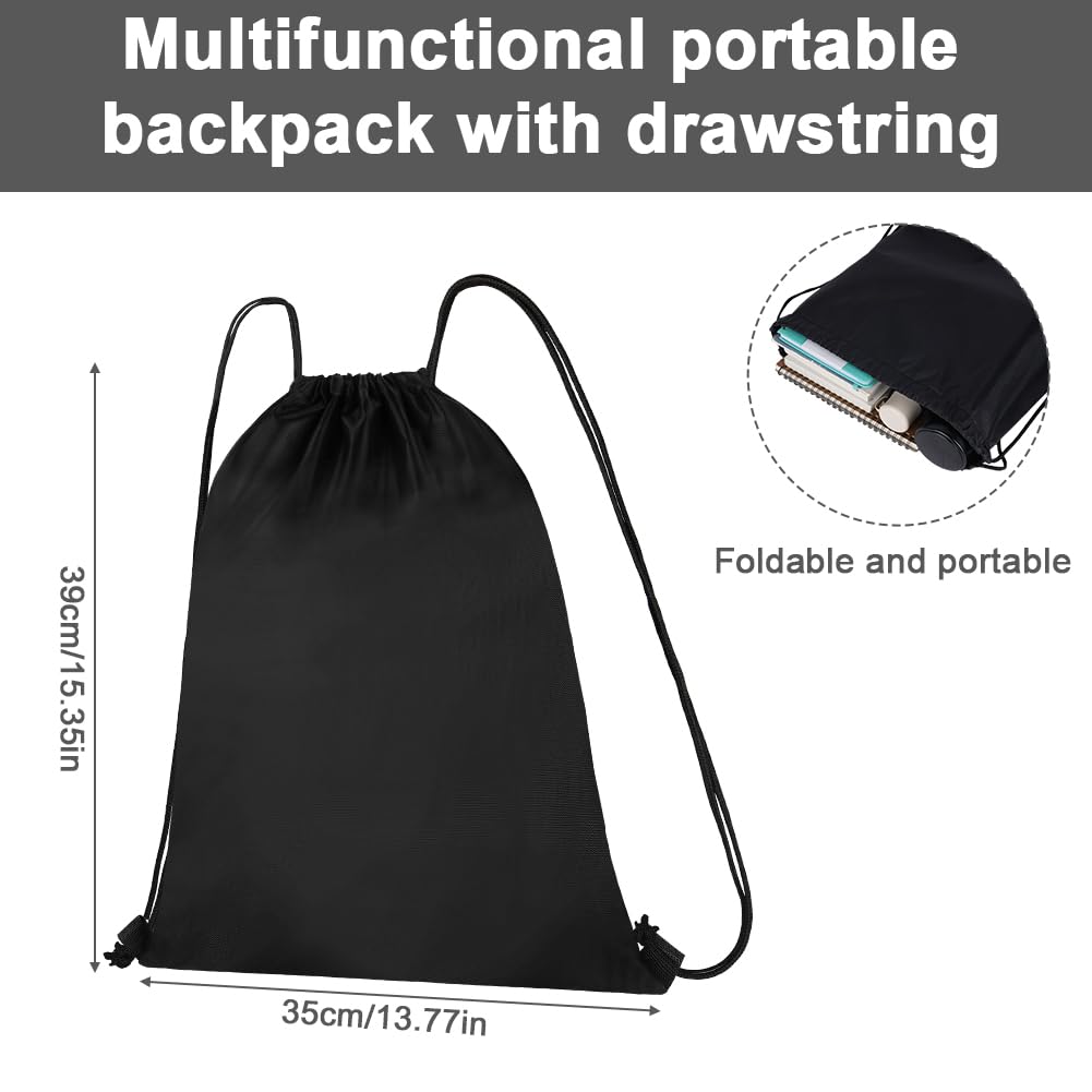 DiULi Sac de Sport avec Cordon de Serrage, Sac à Dos à Cordon de Serrage pour Sport, S-ac à Dos Étanche avec Fermeture Éclair Extérieure pour Les Vacances, Les Voyages