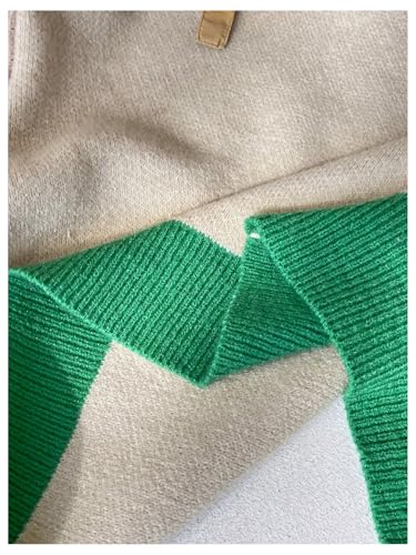 WDIRARA Women's Heart Print Button Down Sweater Long Sleeve Cardigan Color Block Knitted Outerwear3