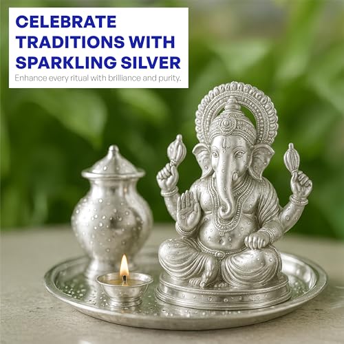 Image of Instant Cleaning Liquid, 1Ltr | Silver Dip Cleaner for Jewellery, Articles & Silverware | Instant Silver Cleaner | No Silver Loss | Quick & Effective