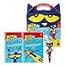 Educational Insights Hot Dots Jr. Pete The Cat - Preschool Rocks Set with Interactive Pen Included, 200+ Multi-Subject Lessons, Homeschool & Preschool Readiness Learning Workbooks, Ages 3+