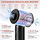 Reesibi 【Neues Upgrade Bürstenloser Motor】 4 in 1 Elektrische 130000U/min Staubgebläse und 12Kpa Staubsauger, Kühlkörper-Design, Leistungsanzeige, 3-Gang, 90W, Smart Chip, 7500mAh, 15W Schnellladung