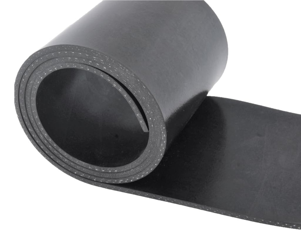 Gummistreifen mit Gewebeeinlage Stärke 10mm viele Größen Schutzmatte Gummidichtung Bodenmatte Unterleger Rüttelplatte Gummimatte Gummiunterlage Industriequalität (2500 x 80 x 10mm)