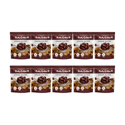 Image of Nutty Gritties Premium Dates - Omani (Khajoor) - 350g (Pack of 10 Eack Pack 35g)