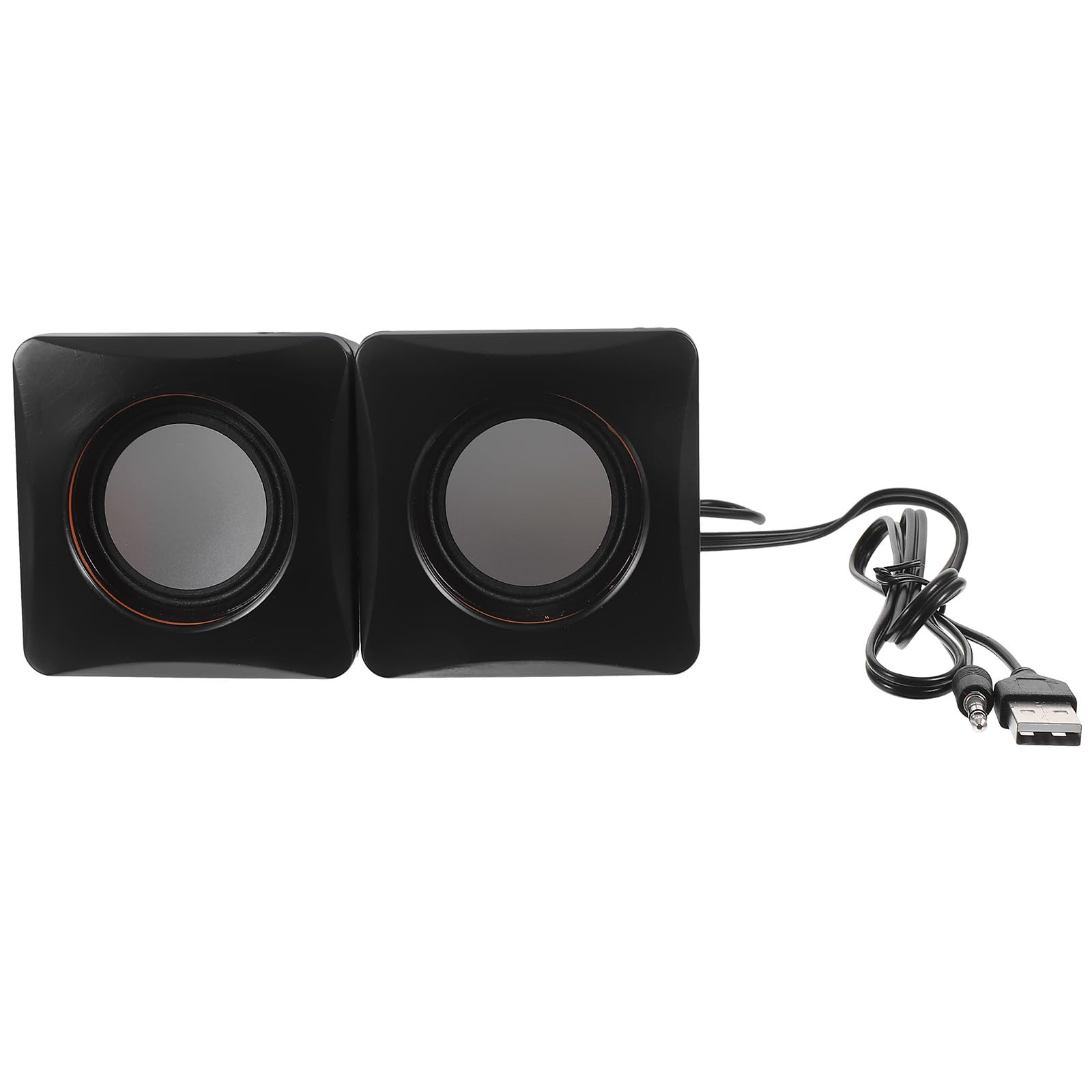 Mini USB Computer Speakers Wired Desktop Audio Speakers Portable Multimedia Sound System for PC Laptop Music Player USB Powered for Home Office-image-44