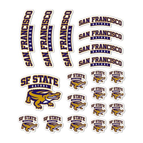 Autocollant San Francisco State University vinyle voiture et gourde durable