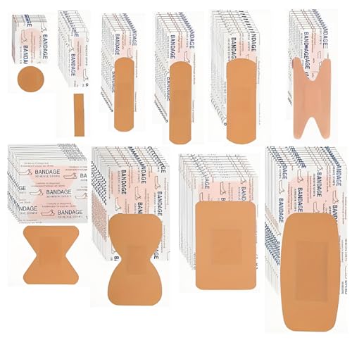 LAKPYN 80 piezas de tiritas surtidas (8 tamaños) tiritas para las articulaciones de los dedos y las rodillas