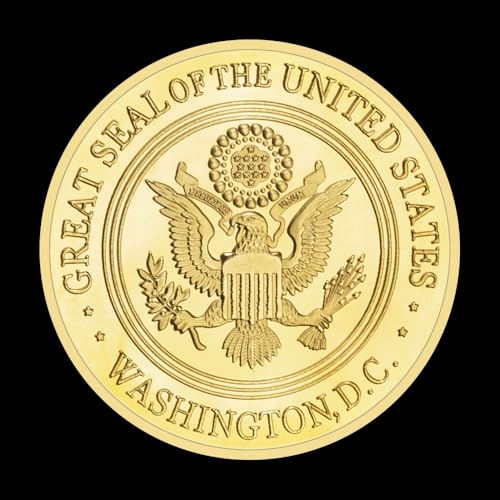 Moneda conmemorativa United States Army 1775 dorada miniatura 2