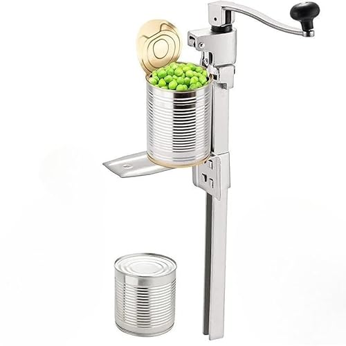 業務用 缶切り 卓上 回転式 高耐久 ステンレスブレード 手動 ボトルオープナー ホテル・レストラン対応 カウンタートップ 缶オープナーFiozwea