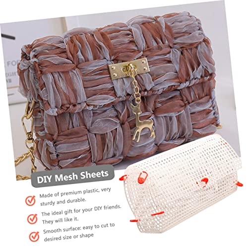 ULDIGI Kit de 6 peças de folhas, bolsas, pratos, bolsa de acrílico, fio de malha, bordado, para cost