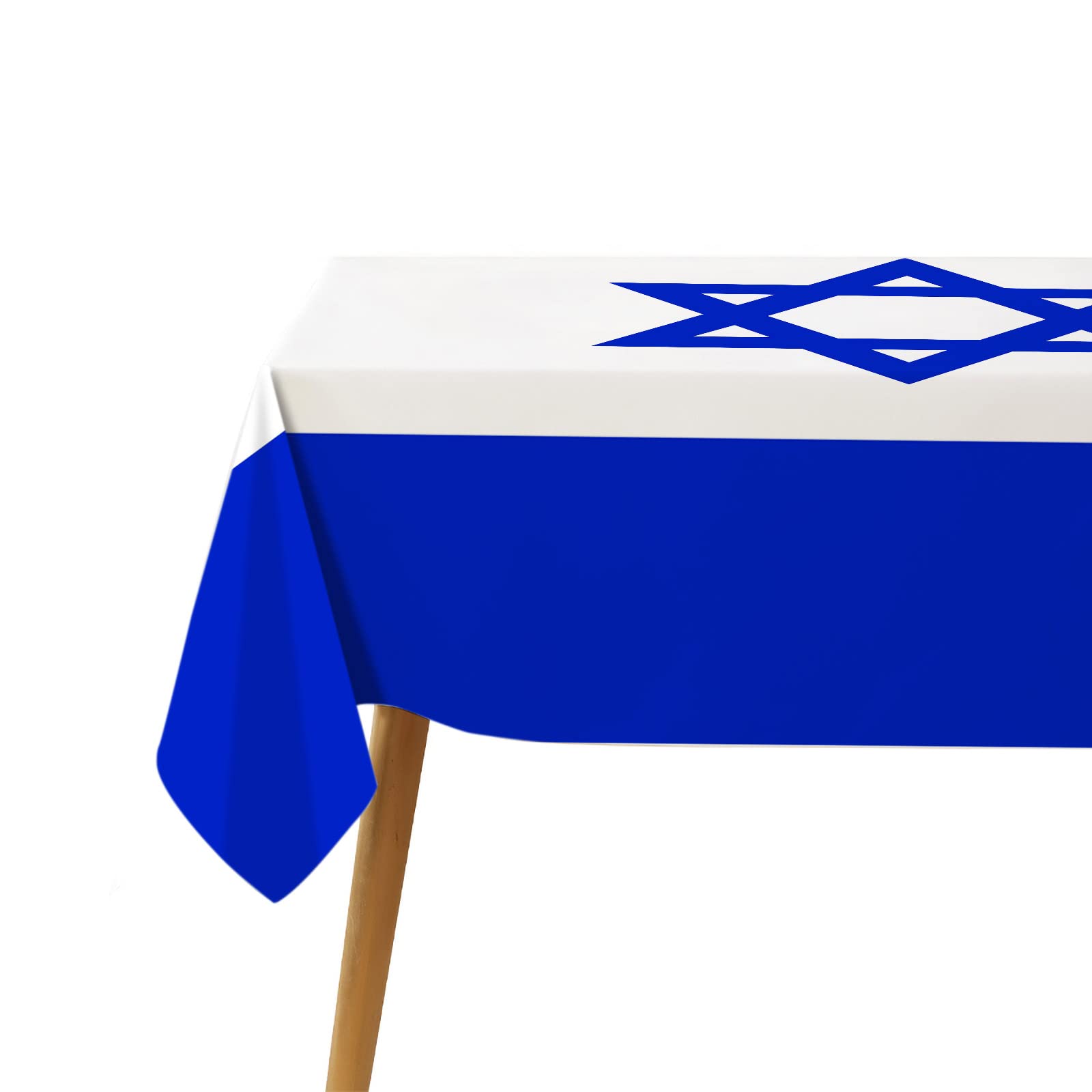 Coole Israel-Flaggen-Tischdecke Für Jüdische Feste – Perfekt Für Den Unabhängigkeitstag! 152x213 Cm, Waschbar & Wiederverwendbar