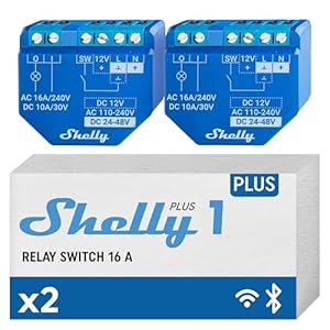 Shelly Plus 1 WLAN-Schalter 2er Pack