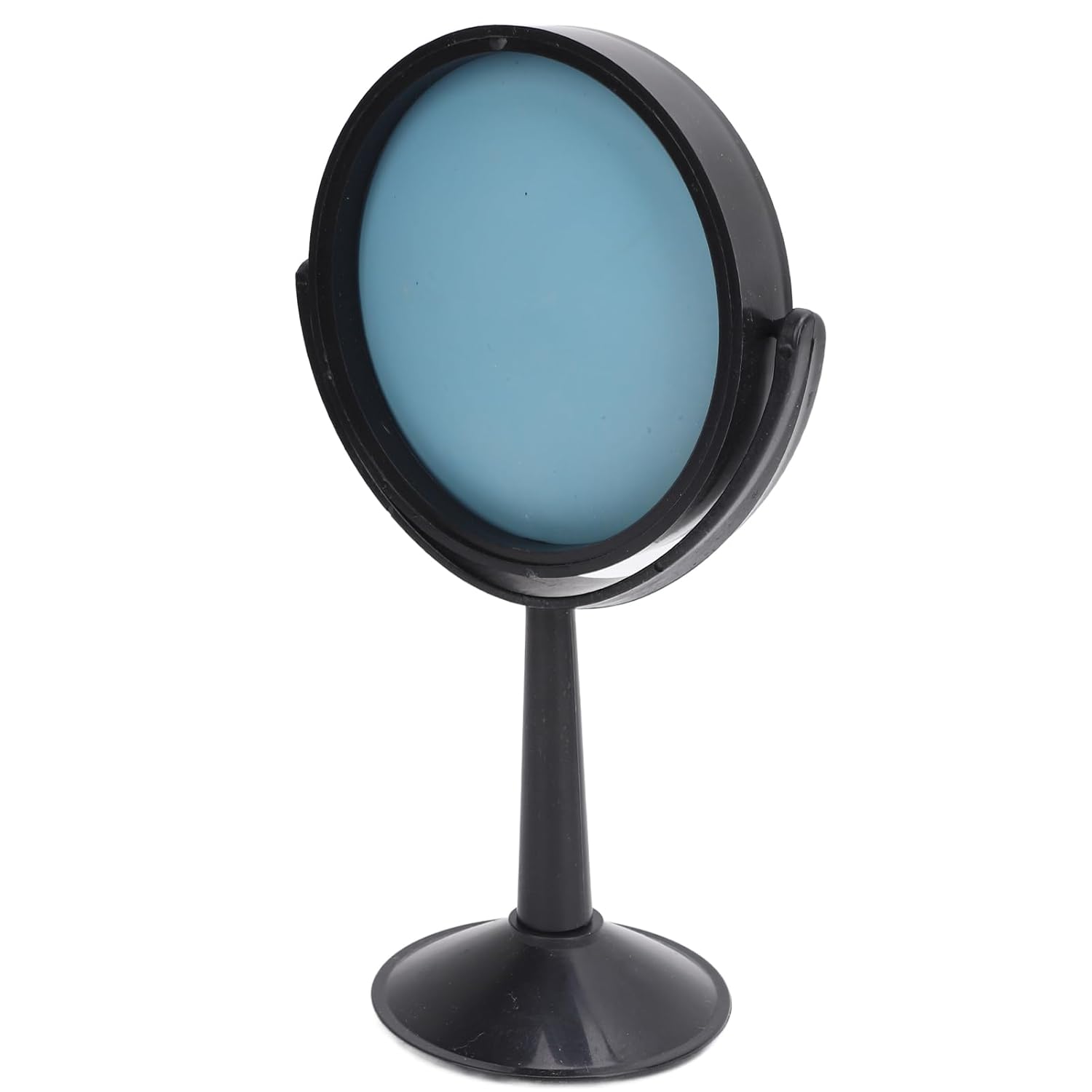 Generic 4 Inch Round Concave Mirror, Glass with Black Frame, 360 Degree Adjustable for Physics Experiments and Educational Demonstrations