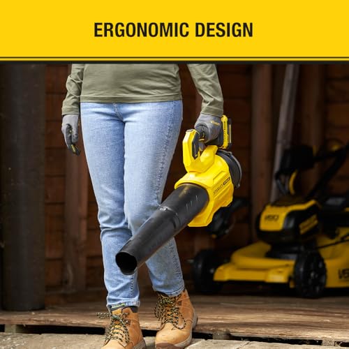 STANLEY FATMAX V20 | 18V Brushless Blower Kit 4.0Ah - Axial fan design excellent power up to 177km/h variable speed trigger, Boost mode up to 410 CFM (11.6 m³/min) to shift heavier debris, 2A Charger - Image 3