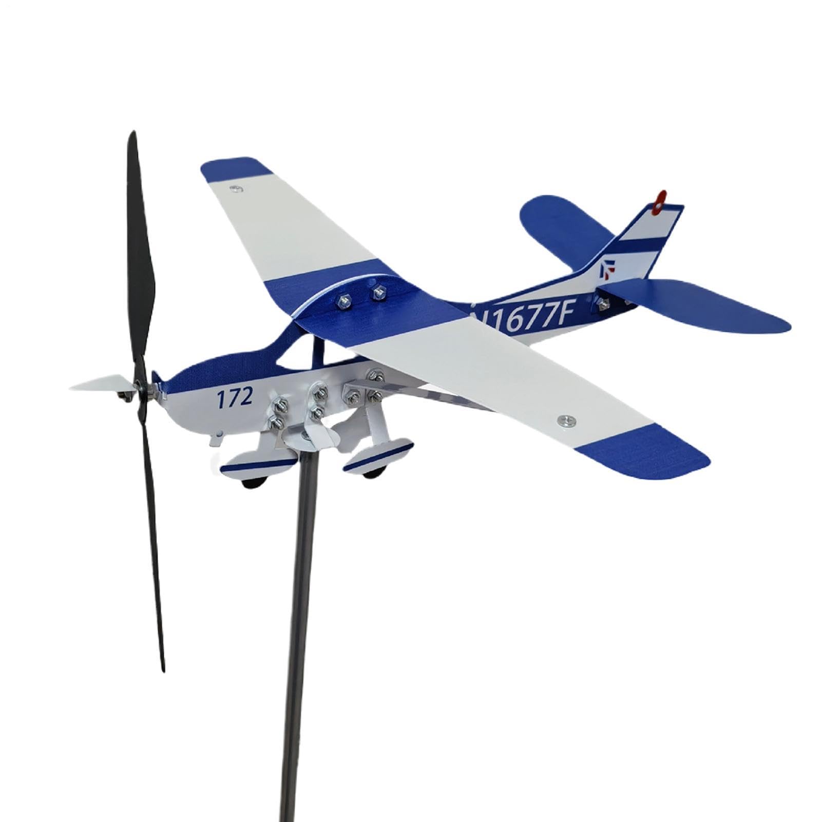 Indicateur de direction du vent avion en métal pour outil météo extérieur