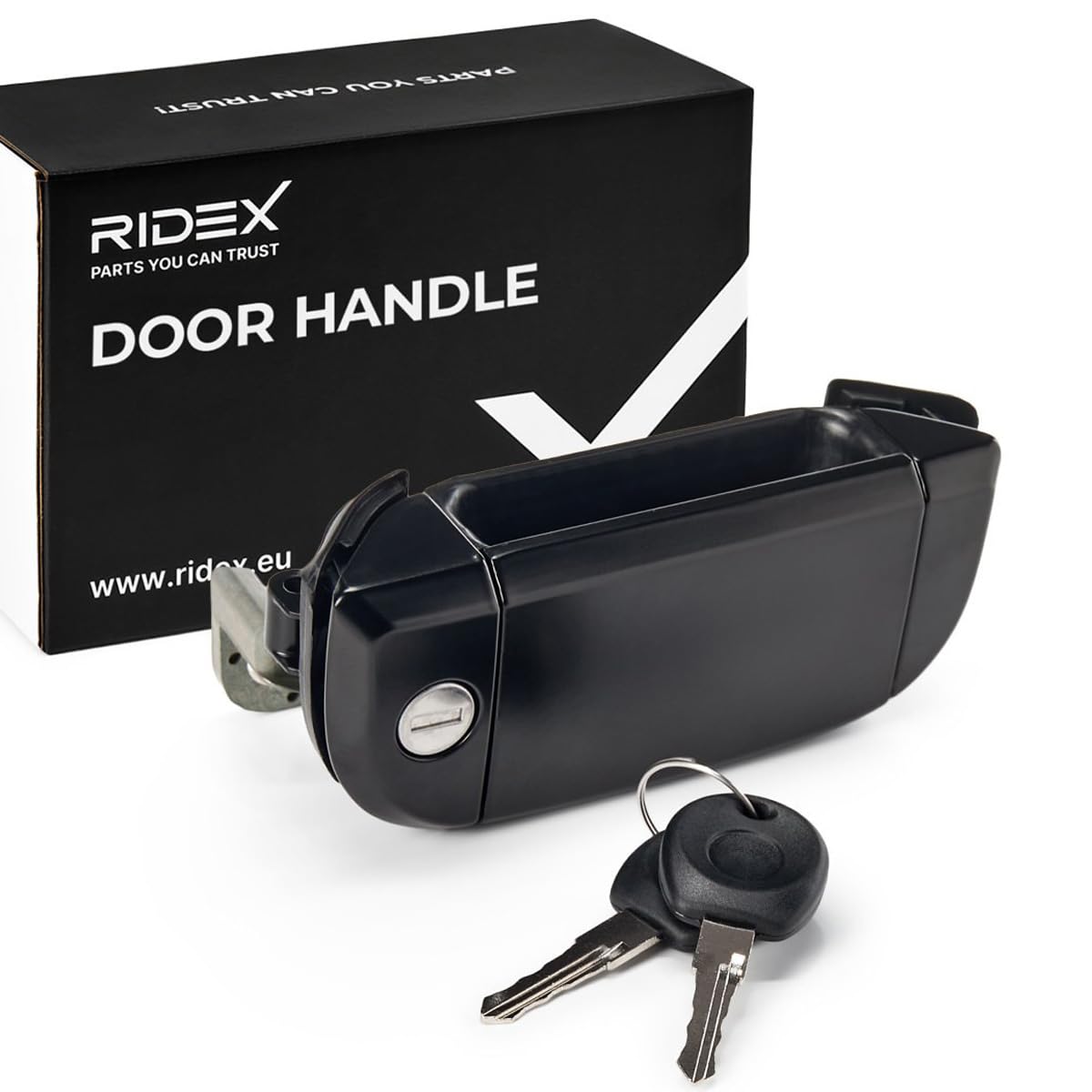RIDEX 1373D0093 Manilla de puerta Delante, Izquierda Compatible con VW Transporter T4 Bus 70B, 70C, 7DB, 7DK, 70J, 70K, 7DC, 7DJ