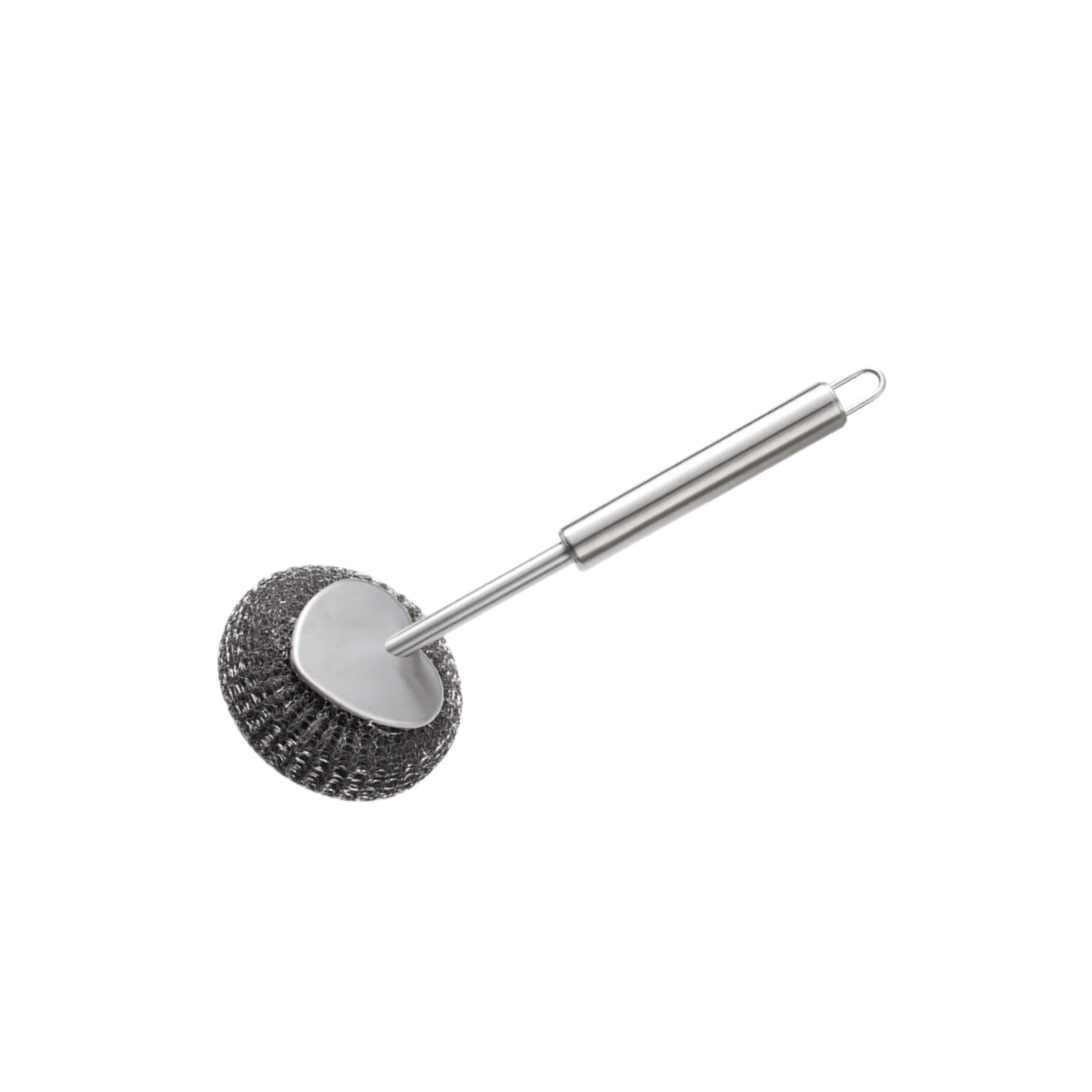 Pixzcsa Heavy Duty Efficient Steel Cleaning Brush Long Handle Cast, 26Cm