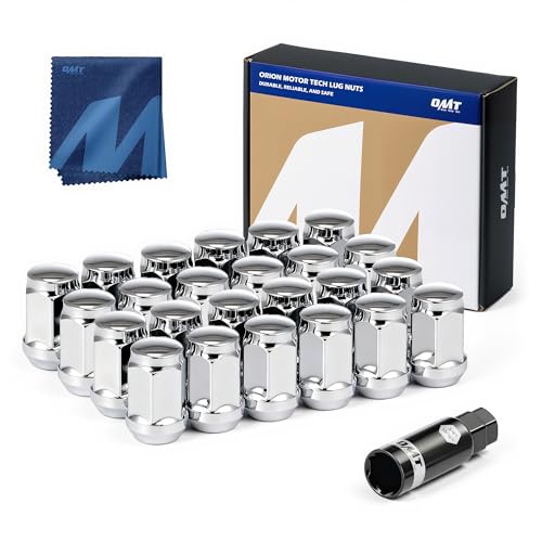Orion Motor Tech 24-Piece 1/2-20 Lug Nuts Chrome with...