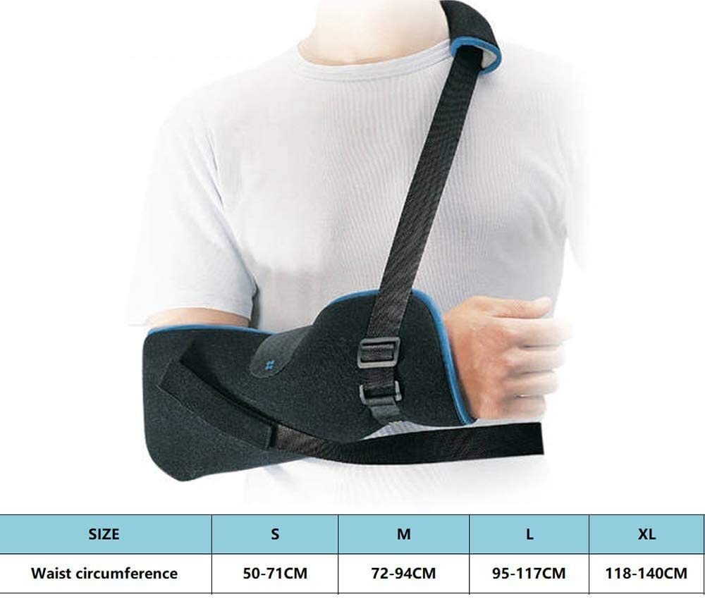 Inmovilizador de Hombro con Cabestrillo para Brazo para Huesos fracturados, Brazo, Codo, muñeca, Hombro, Correa de Cabestrillo, Ajustable, Brazo Izquierdo y Derecho