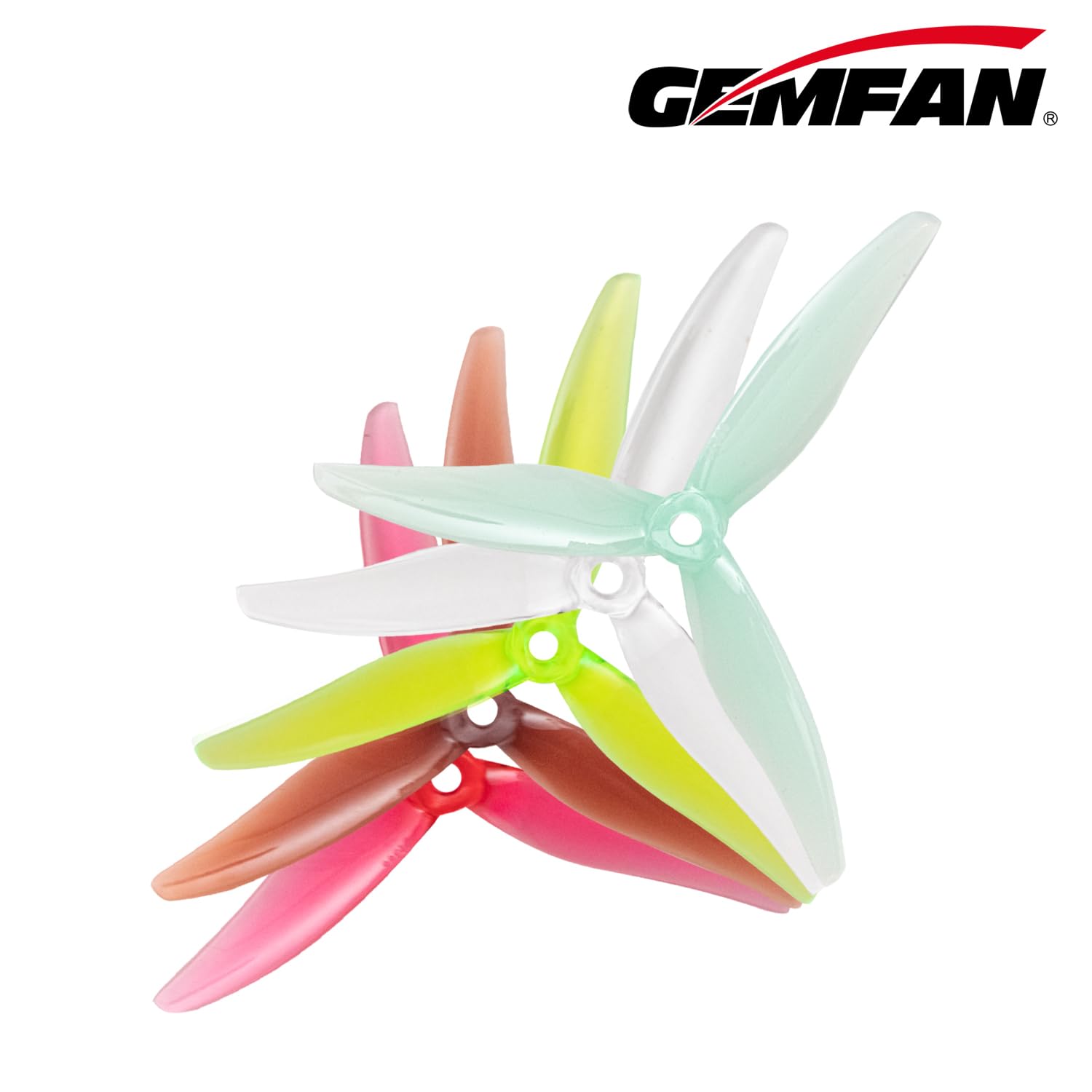 GEMFAN Hurricane 51366 MKC Rev3d 5.1X2.8X3 3-Blade PC Propeller 3-Blades Props for FPV Racing Drone Quadcopter Frame Kit 20 pcs 10CW 10CCW